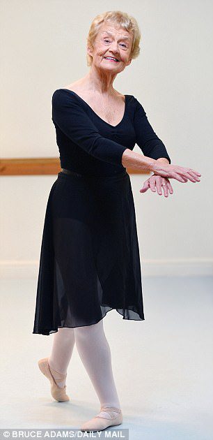 Bruce Adams Daily Mail 2 Bruce Adams Daily Mail: Britain's oldest ballet dancer passes elite exam... aged 80: Great-grandmother completes test with a merit 58 years after her last exam. babyballet co-founder Barbara Peters