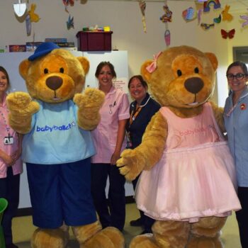 Twinkle and Teddy the babyballet bears up north at the Children's Hospital in Newcastle babyballet North Tyneside