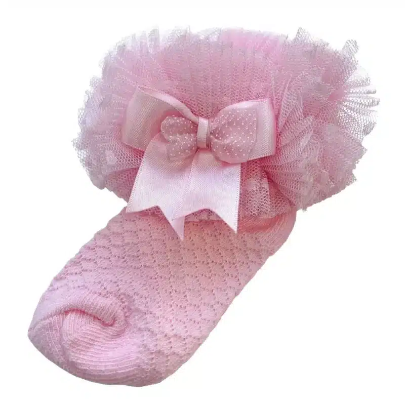 Pink Ankle Tutu Socks
